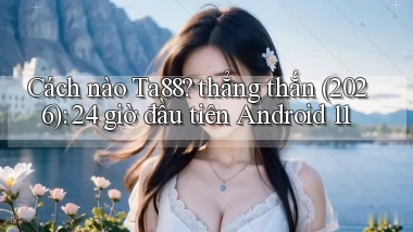 Cách nào Ta88 thẳng thắn (2026) 24 giờ đầu tiên Android 11