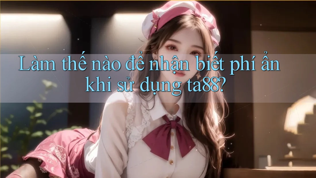 Làm thế nào để nhận biết phí ẩn khi sử dụng ta88? Làm thế nào để nhận biết phí ẩn khi sử dụng ta88?