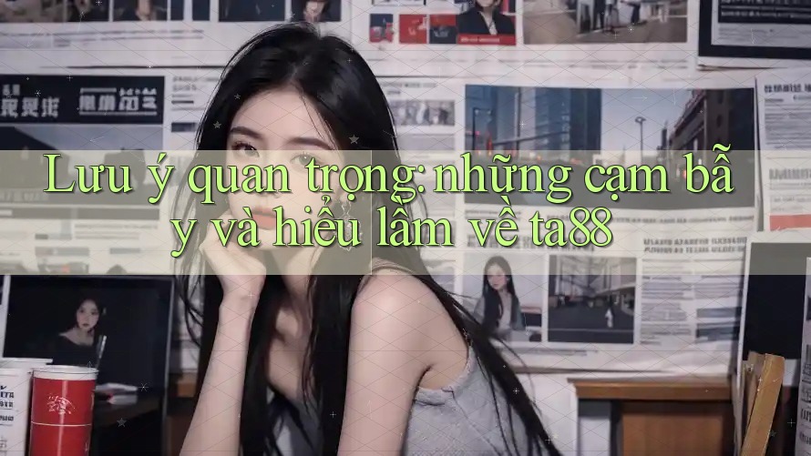 Lưu ý quan trọng: những cạm bẫy và hiểu lầm về ta88