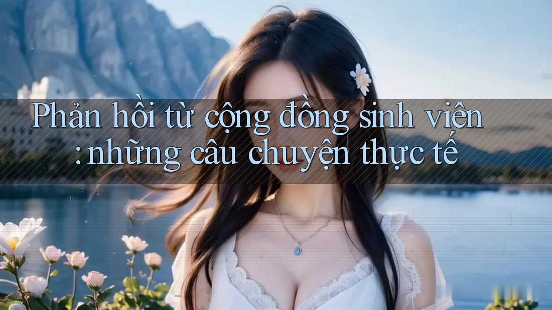 Phản hồi từ cộng đồng sinh viên: những câu chuyện thực tế Phản hồi từ cộng đồng sinh viên: những câu chuyện thực tế
