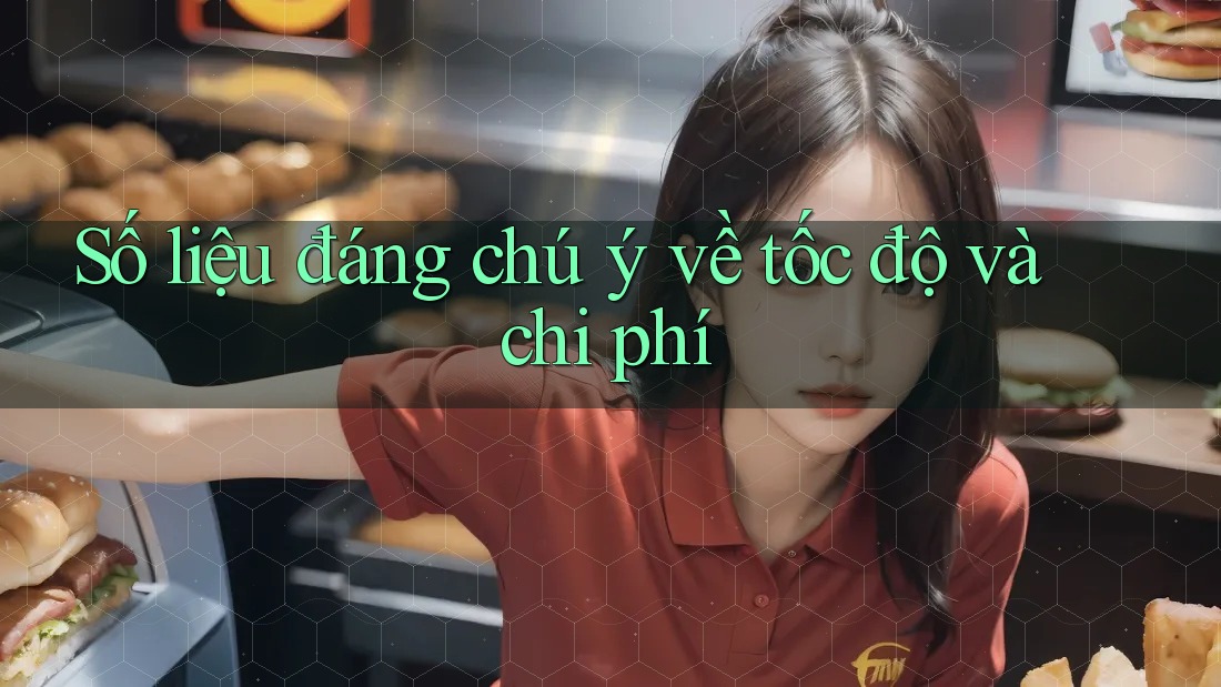 Số liệu đáng chú ý về tốc độ và chi phí Số liệu đáng chú ý về tốc độ và chi phí
