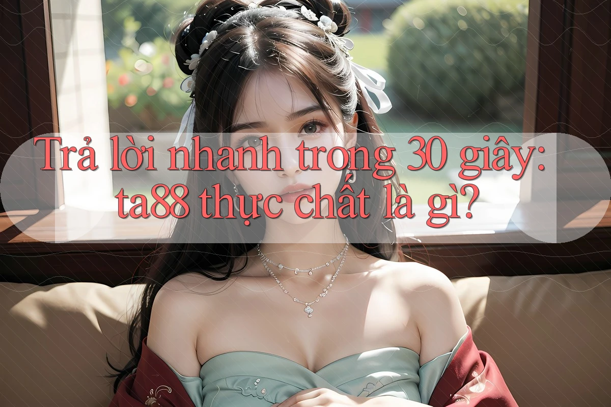 Trả lời nhanh trong 30 giây: ta88 thực chất là gì?